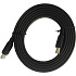 Кабель HDMI-HDMI v2.0 1.8м черный, экран