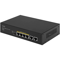 Коммутатор Cudy FS1006P неуправляемый 6 портов 10/100Мбит/с, 4 порта PoE+, 2 порта 100Мбит/с uplink