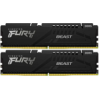 Модуль памяти DIMM 32Gb 2х16Gb DDR5 PC51200 6400MHz Kingston Fury Beast Black EXPO (KF564C32BBEK2-32)