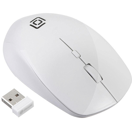 Мышь беспроводная Oklick 565MW glossy White Wireless