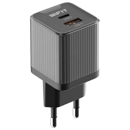 Сетевое зарядное устройство Wifit WiCharge GC1 45W USB A + Type-C черное