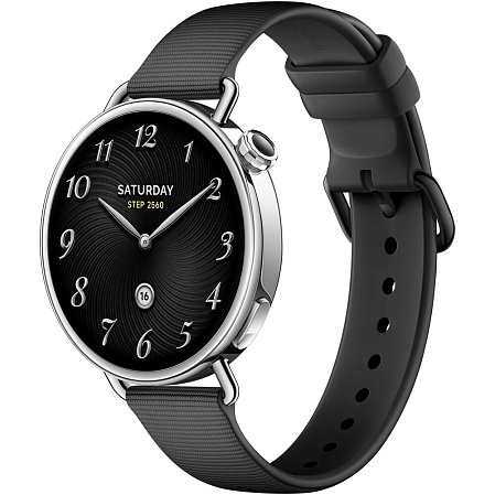 Умные часы Xiaomi Watch S4 41mm RU Fluororubber Strap Black