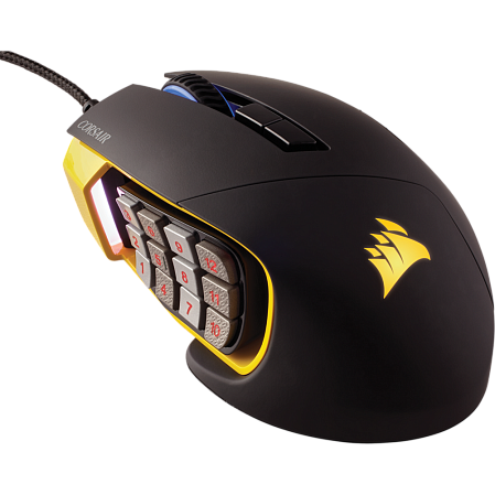 Мышь Corsair Scimitar PRO RGB Black\Yellow