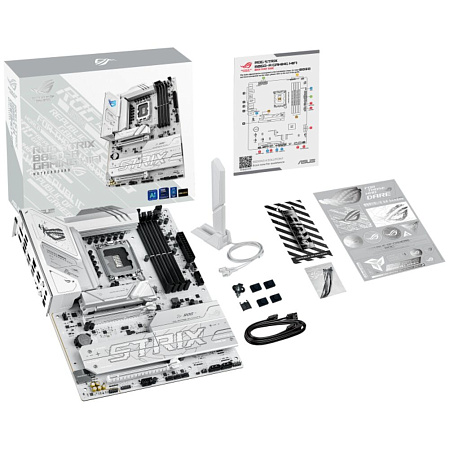 Материнская плата ASUS ROG Strix B860-A Gaming WiFi B860 Soc-1851 4xDDR5, 4xSATA3, RAID, 4хM.2, 2xPCI-E16x, 4xUSB3.2, 2xUSB3.2 Type C, DP, HDMI, WiFi, 2.5Glan,ATX