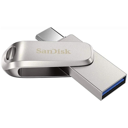 USB Flash накопитель 256GB SanDisk Ultra Dual Drive Luxe (SDDDC4-256G-G46) USB 3.0 + Type C (OTG) Серый