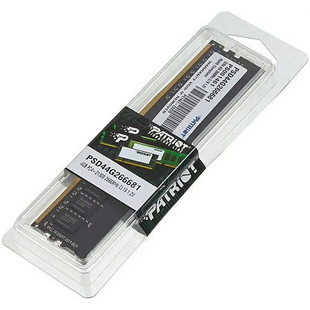 Модуль памяти DIMM 4Gb DDR4 PC21300 2666MHz Patriot Memory (PSD44G266681)