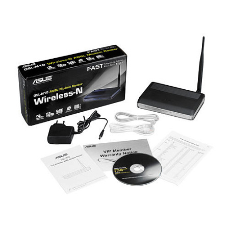 Беспроводной ADSL маршрутизатор ASUS DSL-N10